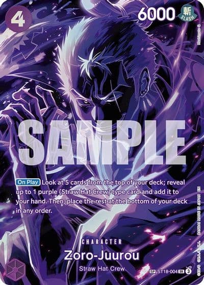 Zoro Juurou SP Legacy of the Master One Piece card