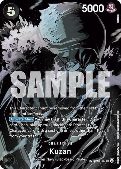 Kuzan SP Legacy of the Master One Piece card