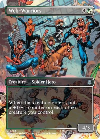 Web Warriors Borderless Marvel's Spider-Man Magic card