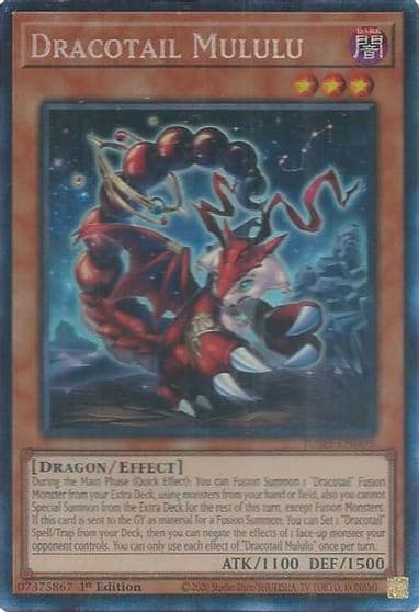 Dracotail Mululu CR Justice Hunters Yu-Gi-Oh! card