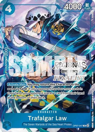 Trafalgar Law Offline Regional Finalist Card Set 2025 Vol2 One Piece Promotion Cards One Piece card