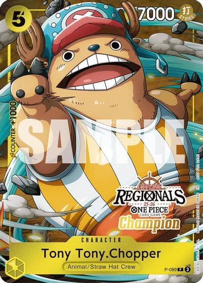 Tony TonyChopper Offline Regional Champion Card Set 2025 Vol2 One Piece Promotion Cards One Piece card