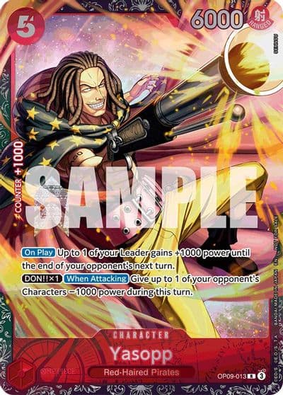 Yasopp Championship 25 26 Offline Regionals Season 2 One Piece Promotion Cards One Piece card