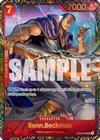 BennBeckman Championship 25 26 Offline Regionals Season 2 One Piece Promotion Cards One Piece card