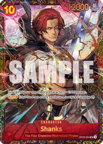 Shanks Championship 25 26 Offline Regionals Season 2 One Piece Promotion Cards One Piece card