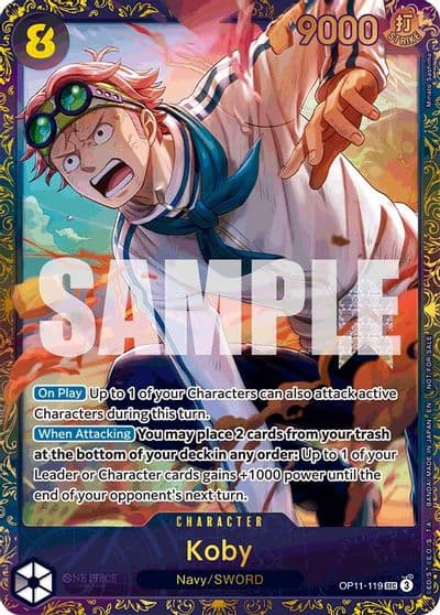 Koby Treasure Cup August 2025 One Piece Promotion Cards One Piece card