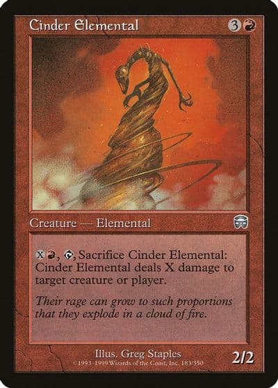 Cinder Elemental Mercadian Masques Magic card
