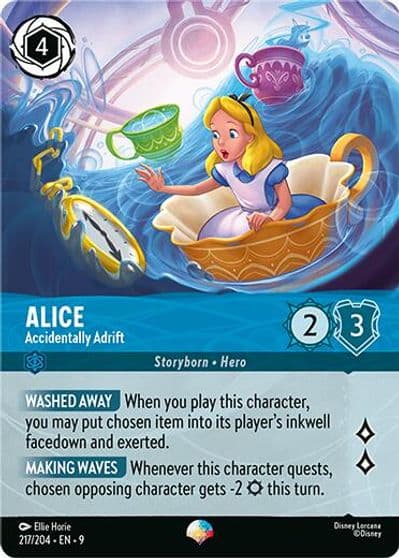 Alice Accidentally Adrift Epic Fabled Lorcana card