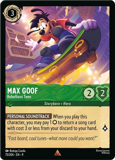 Max Goof Rebellious Teen Fabled Lorcana card