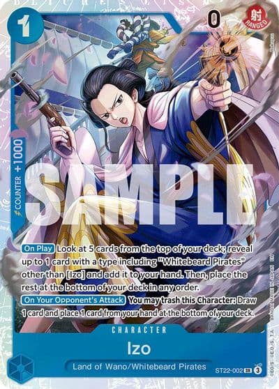 Izo Starter Deck 22: Ace & Newgate One Piece card