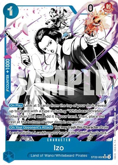 Izo Parallel Starter Deck 22: Ace & Newgate One Piece card