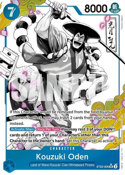 Kouzuki Oden Parallel Starter Deck 22: Ace & Newgate One Piece card