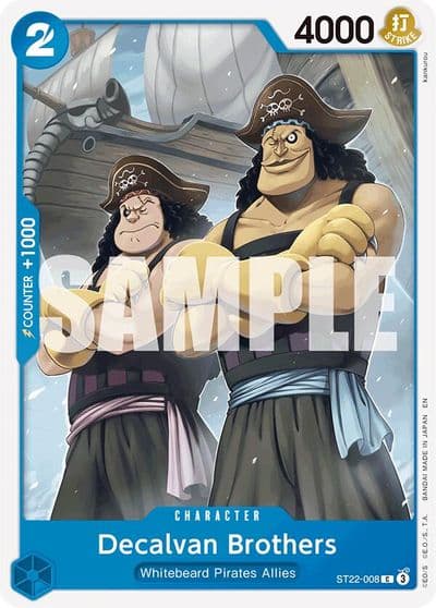 Decalvan Brothers Starter Deck 22: Ace & Newgate One Piece card