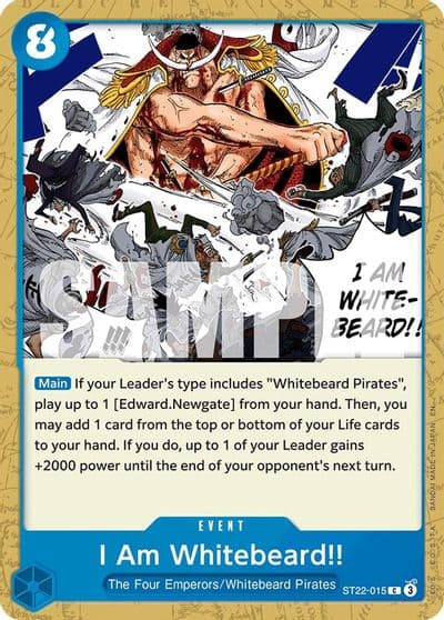 I Am Whitebeard Starter Deck 22: Ace & Newgate One Piece card