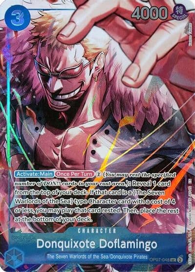Donquixote Doflamingo Seven Warlords of the Sea Binder Set One Piece Promotion Cards One Piece card