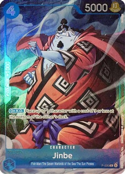 Jinbe Seven Warlords of the Sea Binder Set One Piece Promotion Cards One Piece card