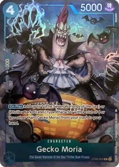 Gecko Moria Seven Warlords of the Sea Binder Set One Piece Promotion Cards One Piece card