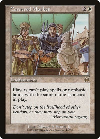 Cornered Market Mercadian Masques Magic card