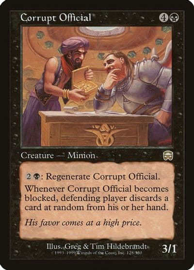 Corrupt Official Mercadian Masques Magic card