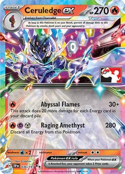 Ceruledge ex Prize Pack Series Cards Pokemon card