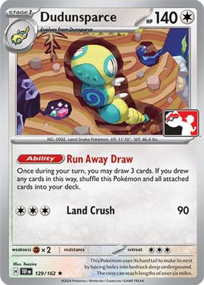 Dudunsparce Prize Pack Series Cards Pokemon card