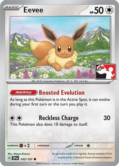 Eevee Prize Pack Series Cards Pokemon card