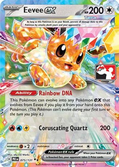 Eevee ex Prize Pack Series Cards Pokemon card