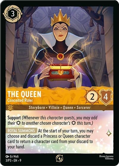 The Queen Conceited Ruler Disney Lorcana Promo Cards Lorcana card