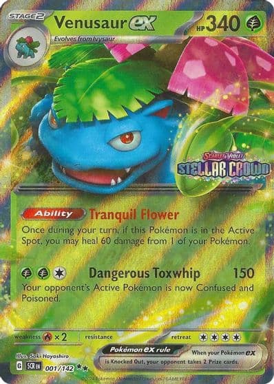 Venusaur ex (Stellar Crown Stamp) Miscellaneous Cards & Products Pokemon card