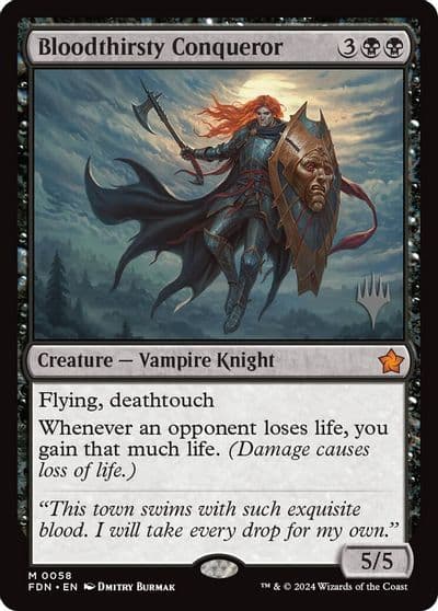 Bloodthirsty Conqueror Promo Pack: Edge of Eternities Magic card