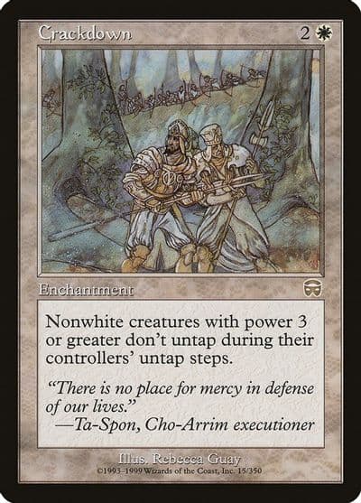 Crackdown Mercadian Masques Magic card
