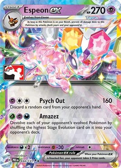 Espeon ex Prize Pack Series Cards Pokemon card