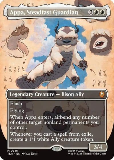 Appa Steadfast Guardian Borderless Avatar: The Last Airbender Magic card