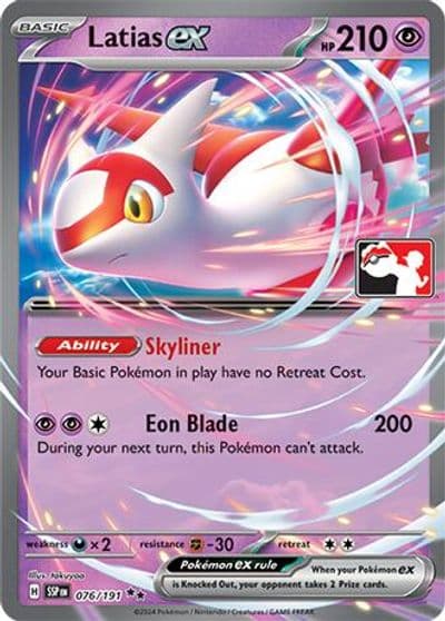 Latias ex Prize Pack Series Cards Pokemon card