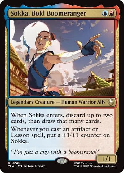 Sokka Bold Boomeranger Avatar: The Last Airbender Magic card