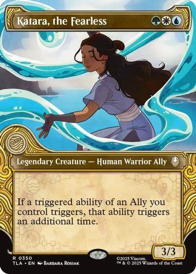 Katara the Fearless Showcase Avatar: The Last Airbender Magic card
