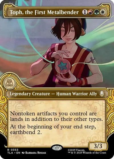 Toph the First Metalbender Showcase Avatar: The Last Airbender Magic card