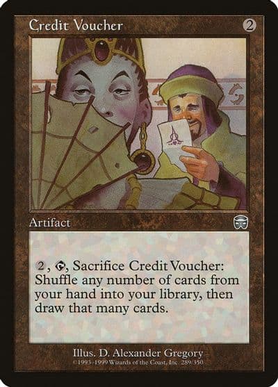 Credit Voucher Mercadian Masques Magic card