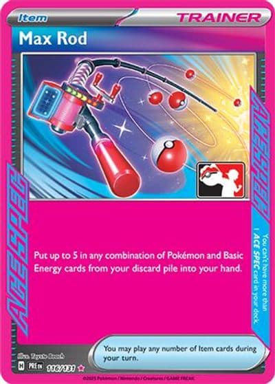 Max Rod Prize Pack Series Cards Pokemon card