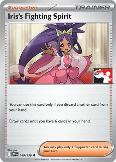 Iris's Fighting Spirit Prize Pack Series Cards Pokemon card