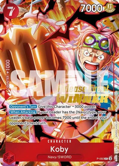 Koby OP12 Release Event Winner One Piece Promotion Cards One Piece card