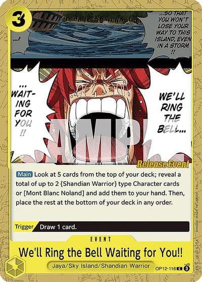 Well Ring the Bell Waiting for You Legacy of the Master Release Event Cards One Piece card