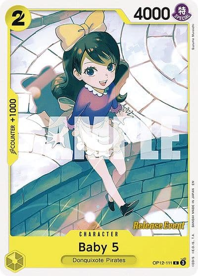 Baby 5 111 Legacy of the Master Release Event Cards One Piece card