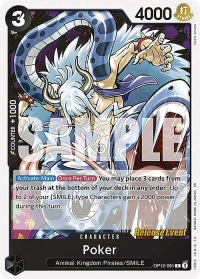 Poker Legacy of the Master Release Event Cards One Piece card