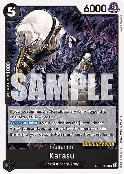 Karasu Legacy of the Master Release Event Cards One Piece card