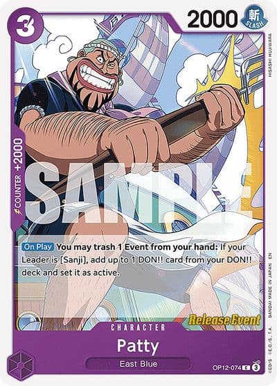 Patty Legacy of the Master Release Event Cards One Piece card