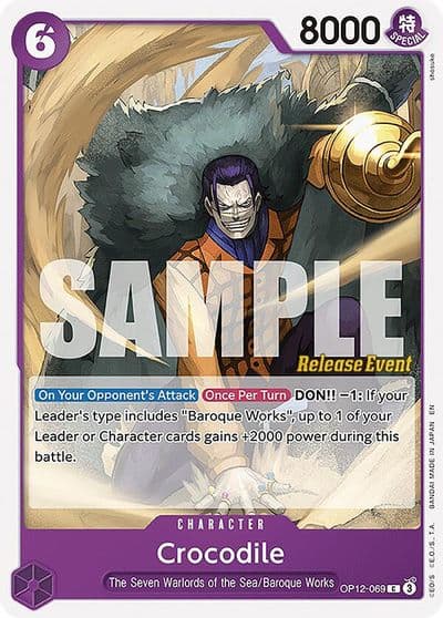 Crocodile Legacy of the Master Release Event Cards One Piece card