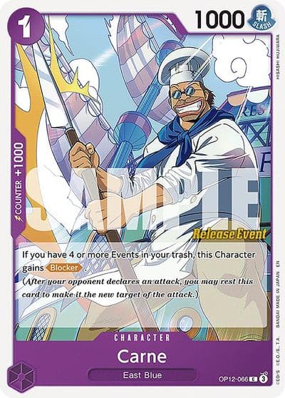 Carne Legacy of the Master Release Event Cards One Piece card
