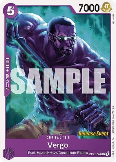 Vergo Legacy of the Master Release Event Cards One Piece card