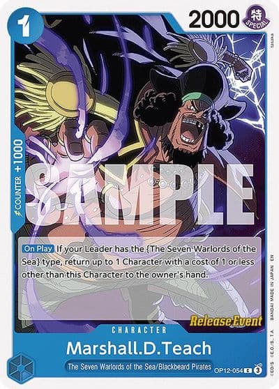 MarshallDTeach Legacy of the Master Release Event Cards One Piece card